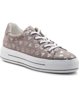 Ara Crystal Platform Sneaker - Gray