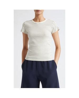 Leset Nando Stripe Cotton T-Shirt - Natural