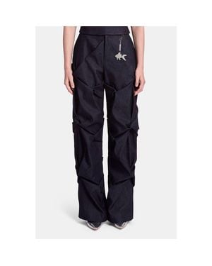 Kate Barton Astrid Draped Pants - Blue