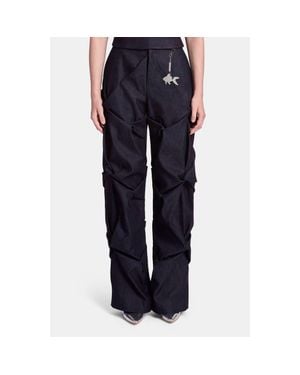 Kate Barton Astrid Draped Pants - Blue