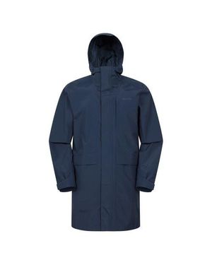 Mountain Warehouse Scope Long Length Waterproof Jacket - Blue