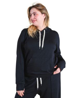 Poplinen Plus Betty Modal Hoodie - Blue