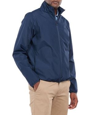 Barbour Korbel Zip-Up Rain Jacket - Blue