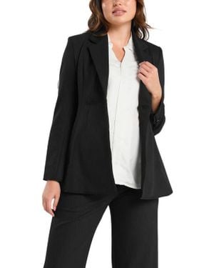 Marion Tailored Maternity Workwear Blazer - Black