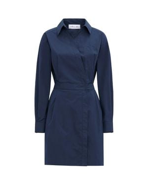 Callas Milano Jaxina Wrap Shirt Dress - Blue