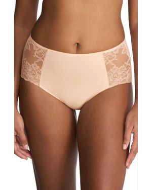 Natori Statement Lace Full Brief - Brown