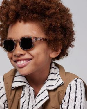 Izipizi #C 41Mm Square Sunglasses - Brown