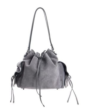 Acne Studios Multipocket Suede Bucket Bag - Gray