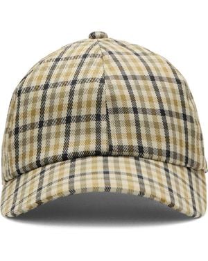 Mango Check Cap - Metallic
