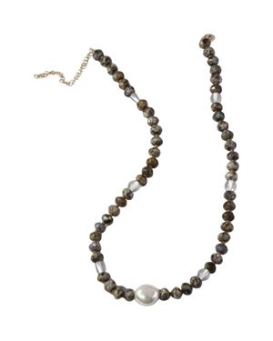 MacRae & Co Beaded Harvest Necklace - Metallic