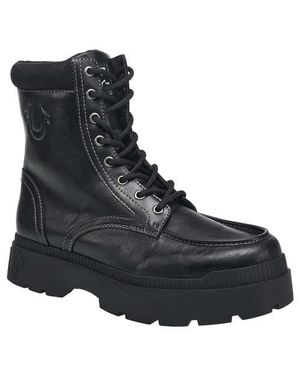 TRUE RELIGION Weeknd Moc Toe Boot - Black