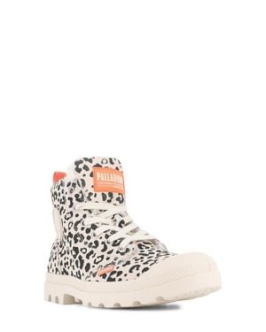 Palladium Pampa Hi Zip Faux Fur Boot - White