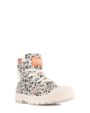 Palladium Pampa Hi Zip Faux Fur Boot - White