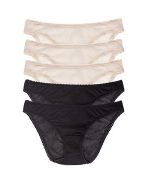 On Gossamer 5-Pack Mesh Hip Bikinis - Multicolor