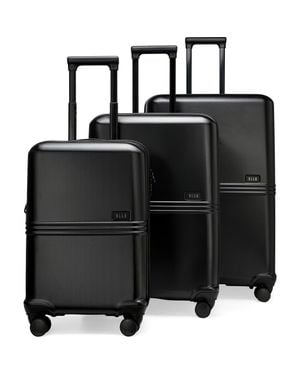 Elle Expedition 3 Piece Expandable Polycarbonate Spinner Luggage Set - Black