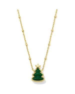 Kendra Scott Holiday Tree Short Pendant Necklace - Metallic
