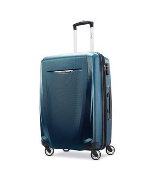 Samsonite Winfield 3 Dlx Checked-Medium Spinner - Blue