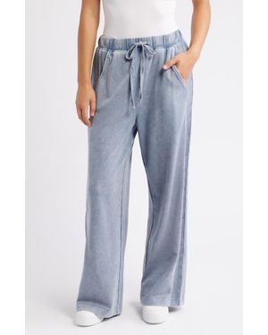 City Blues Side Stripe Lounge Pants - Blue