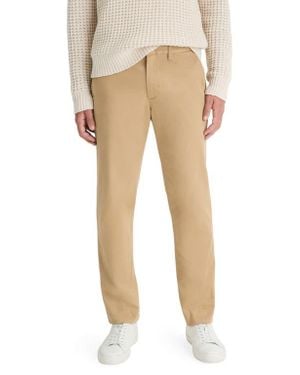 Vince Owen Stretch Cotton Chinos - Natural