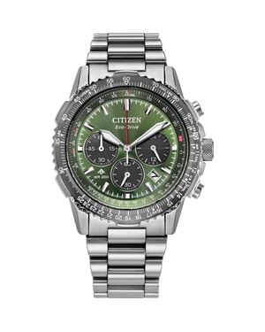 Citizen Promaster Navihawk Eco-Drive Chronograph Bracelet Watch, 40Mm - Metallic
