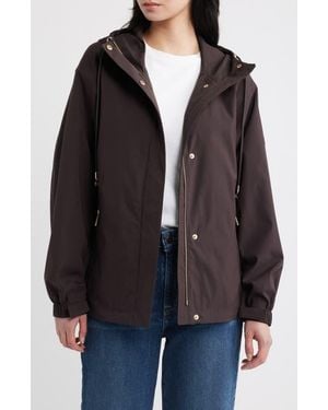 Michael Kors Water Resistant Hooded Jacket - Black