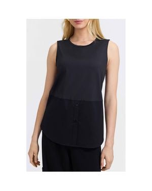 Foxcroft Jessie Layer Sleeveless Top - Blue