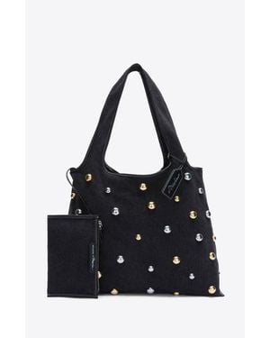 3.1 Phillip Lim Dome Embellishment Market Tote Bag - Black