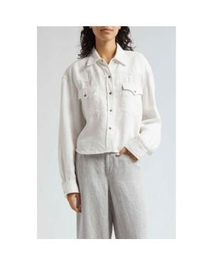 Twp Cropped Og Denim Jacket - Gray