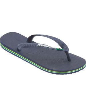 Havaianas Brazil Logo Flip Flop - Blue