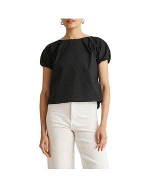 REISTOR Balloon Sleeve Top - Black