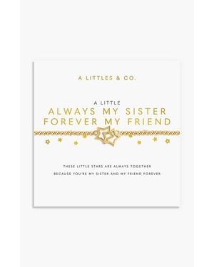 A Littles & Co. A Little 'Always My Sister, Forever My Friend' Bracelet - Metallic