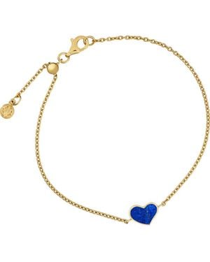Jan Leslie Heart Bracelet Set - Blue