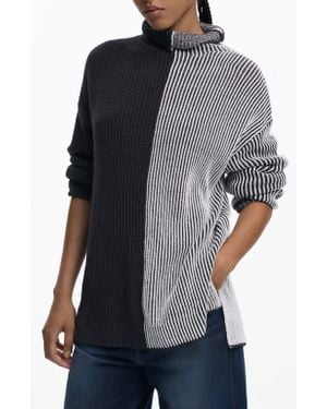 Desigual Turtleneck Sweater - Gray