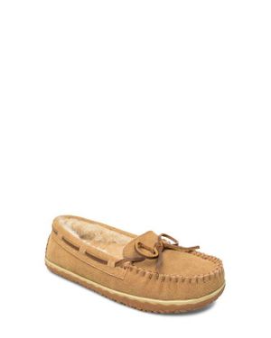 Minnetonka Tilia Faux Fur Lined Moccasin Slipper - Multicolor