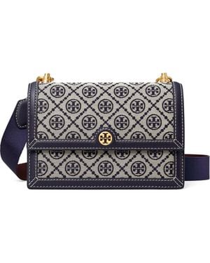 Tory Burch T-Monogram Jacquard Small Shoulder Bag - Multicolor