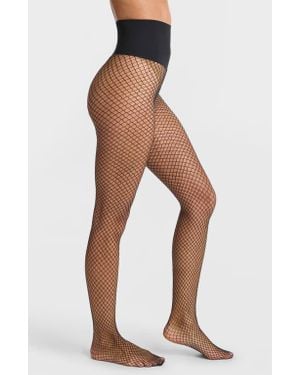 Commando Glitter Fishnet Tights - Blue