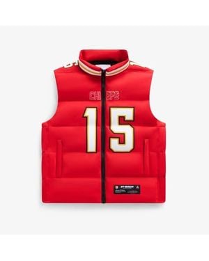 OFF SEASON Patrick Mahomes Kansas City Chiefs Player Puffer Vest - Red