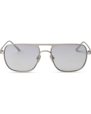 Elisa Johnson Jane 54Mm Flat Top Navigator Sunglasses - Gray