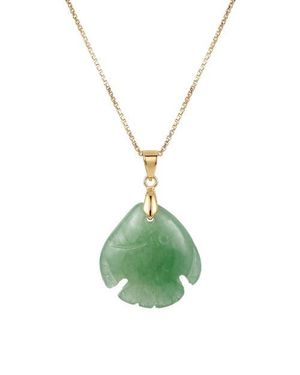 seree Aventurine Pisces Zodiac Necklace - Green