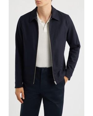 Theory Wyatt Wool Blend Bomber Jacket - Blue