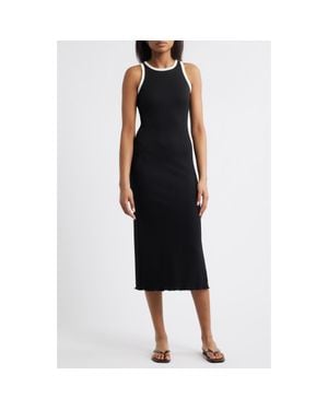 Loveappella Racer Tank Midi Dress - Black