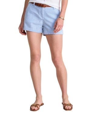 Vineyard Vines Stripe Seersucker Shorts - Blue