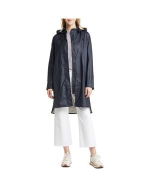 Ilse Jacobsen Hooded Raincoat - Blue