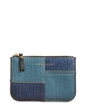 Comme des Garçons Denim Pocket Leather Pouch - Blue