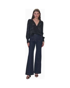 Rebecca Taylor Audrey Jacquard Blouse - Blue