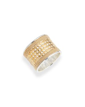Anna Beck Classic Band Ring - White