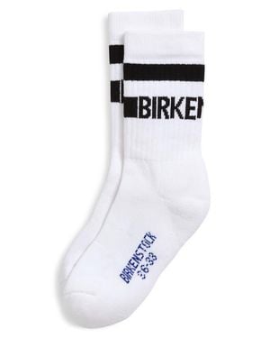 Birkenstock Stripe Logo Crew Socks - Black