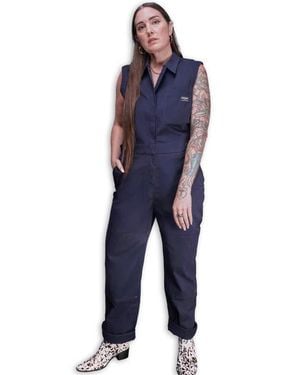 WILDFANG The Essential Sleeveless High Waisted Coverall - Blue