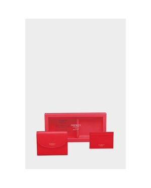Osprey The Tilly Leather Purse Gift Set - Red