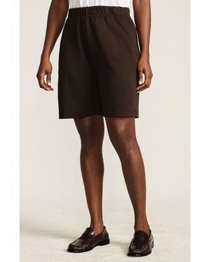 Lands' End Sport Knit High Rise Shorts - Black